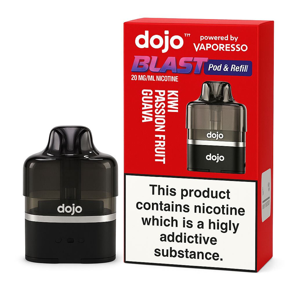 Vaporesso, Dojo - BLAST6000 Pre-filled Pod - Kiwi Passion Fruit Guava - 2% Nicotine (20mg)
